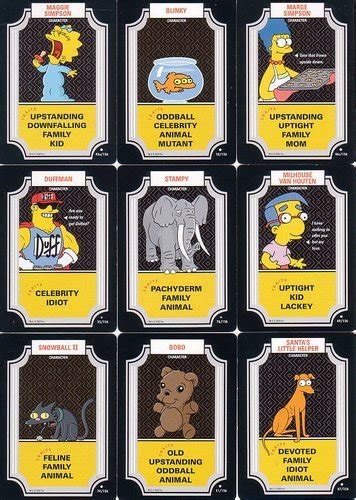 cards simpsons|simpsons card game.